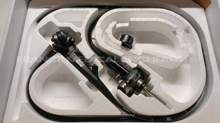 Olympus Gastroscope GIF-180 Engineer's report : Optical system no fault found ,Angulation no fault found , Insertion tube no fault found , Light transmission no fault found , Channels no fault found, Leak no leak *2106515*