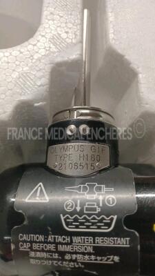 Olympus Gastroscope GIF-180 Engineer's report : Optical system no fault found ,Angulation no fault found , Insertion tube no fault found , Light transmission no fault found , Channels no fault found, Leak no leak *2106515* - 6