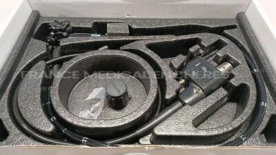Pentax Duodenoscope ED-3480TK Engineer's report : Optical system no fault found ,Angulation no fault found , Insertion tube no fault found , Light transmission no fault found , Channels no fault found, Leak no leak dismantled device - erector to be repair