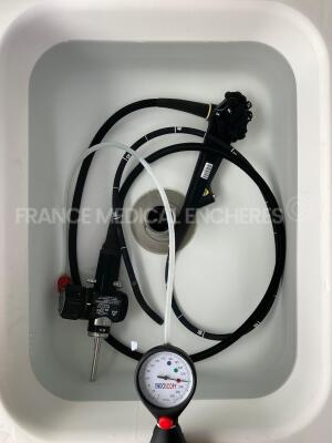 Olympus Gastroscope GIF-180 Engineer's report : Optical system no fault found ,Angulation no fault found , Insertion tube no fault found , Light transmission no fault found , Channels no fault found, Leak no leak *2106515* - 7