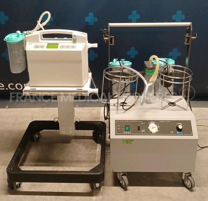 Lot of 1 x Atmos Surgical Suction Unit S 351 Natal - YOM 2012 - S/W 2.5 and 1 x EMC Surgical Suction Unit 8001 (Both power up) *170047634/R980558*