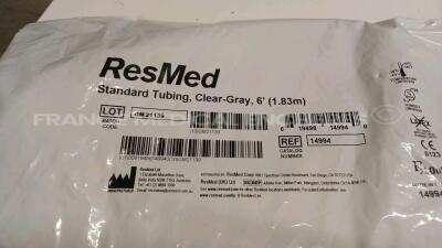 Lot of 9 x ResMed CPAP Standard Tubes 14994 (All Unused) - 2