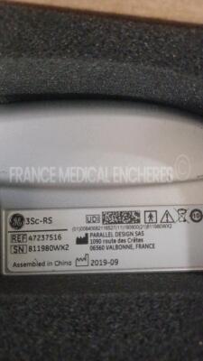 GE Ultrasound Vivd S60N - YOM 2018 - S/W 202 - in excellent condition - tested and controlled by GE Healthcare – ready for clinical use - Options - Vivid S60 - Contrast VG - View X - AFI - 2D - IMT - Tissue Tracking w/ GE Probe 3Sc-RS - YOM 2019 (Powers u - 14