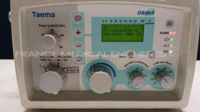 Lot of 3 x Taema Ventilators Osiris 2 - S/W V1.012/V1.020/V1.021 - w/ 2 x Power Supplies (All power up) *E0437/E2198/B1550* - 4