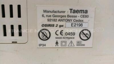 Lot of 3 x Taema Ventilators Osiris 2 - S/W V1.012/V1.020/V1.021 - w/ 2 x Power Supplies (All power up) *E0437/E2198/B1550* - 9