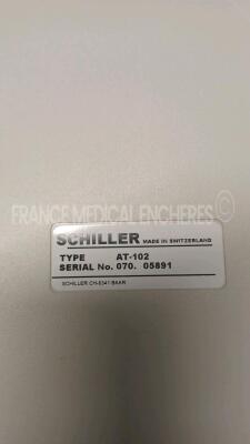 Schiller ECG AT-102 - YOM 2009 - w/ ECG leads (Powers up) *07005891* - 5