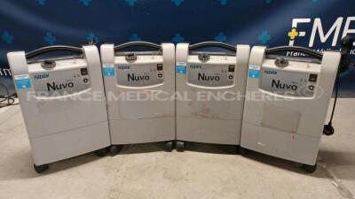 Lot of 4 x Nidek Oxygen Concentrators Nuvo Lite 3 (All power up)