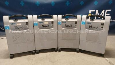 Lot of 4 x Nidek Oxygen Concentrators Nuvo Lite 3 (All power up)