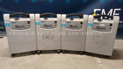 Lot of 4 x Nidek Oxygen Concentrators Nuvo Lite 3 (All power up)