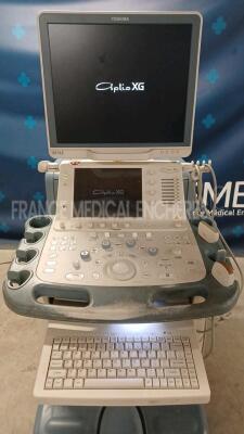 Toshiba Ultrasound Aplio XG SSA 790A - YOM 2009 w/ Toshiba PLT 805 AT - YOM 2015 and Toshiba PVT 674 BT - YOM 2016 (Powers up) *TDA15Y4219/99A1666963/99F0924315* - 7