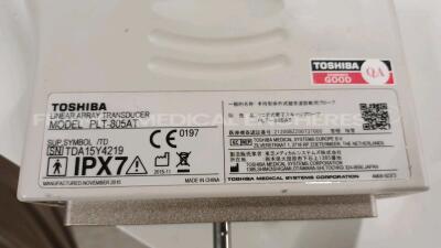 Toshiba Ultrasound Aplio XG SSA 790A - YOM 2009 w/ Toshiba PLT 805 AT - YOM 2015 and Toshiba PVT 674 BT - YOM 2016 (Powers up) *TDA15Y4219/99A1666963/99F0924315* - 12