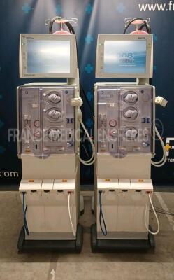 Lot of 2 x Fresenius Dialysis 5008 Cordiax - YOM 2013 - S/W 4.57 - Count 28584h / 32758h (Both power up) *3VEAY048/3VEAY052*