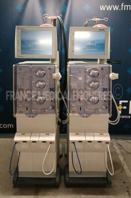 Lot of 2 x Fresenius Dialysis 5008 Cordiax - YOM 2013 - S/W 4.57 - Count 31236h / 29026h (Both power up) *3VEAY047/3VEAY051*