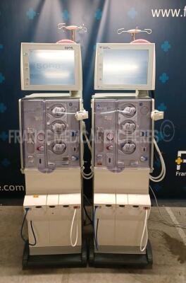 Lot of 2 x Fresenius Dialysis 5008 Cordiax - YOM 2011 - S/W 4.57 - Count 30073h / 32095h (Both power up) *1VEAS440/1VEAS450*