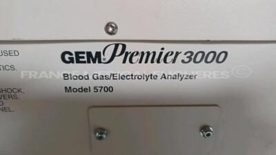 Instrumentation Laboratory Blood Gas/Electrolyte Analyzer 3000 - Model 5700 - Boot Version 1.0 - Multilingual Device (Powers up) *19110* - 4