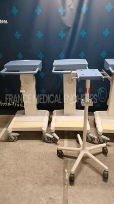 Lot of 5 x Mixed Drager Ventilator Trolleys - 2