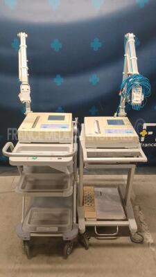 Lot of 2 x Fukuda Denshi ECG FX-7402 CardiMax - YOM 2006 and 2009 (Both power up) *50001130/38081123*