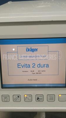 Drager Ventilator Evita 2 dura SW 4.26 (Powers up) *arne0188* - 2