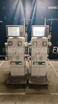 Lot of 2x Nikkiso Dialysis DBB-07 - YOM 2011/2013 - S/W 3.4 - Count 31973h/37271h (Both power up) *71046/73007N02*