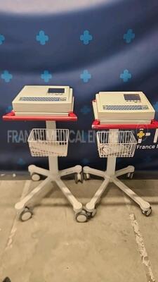 Lot of 2 x Schiller ECG AT-102 YOM 2006/2006 (Both power up) *03742/10685*