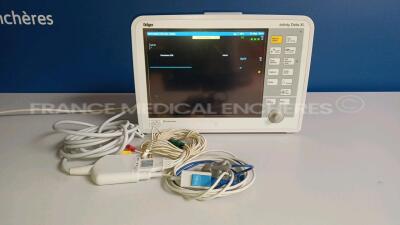 Drager Patient Monitor Infinity Delta XL - YOM 2004 - S/W VF9.0.1-W - French Language - w/ 1 x ECG Leads and 1 x SPO2 Sensor (Powers up - No power supply included) *5394810160*