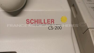 Lot of 2x Agilent ECG PageWriter 200 and 1x Schiller Stress System CS200 (All power up) *us00501397/03002097/us00502257* - 7