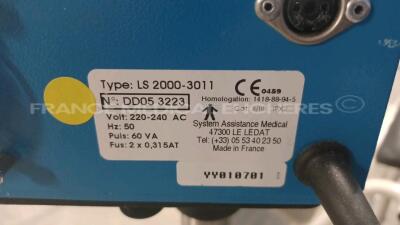 Lot of 1x Fluido Blood/Fluid Warming Unit 651230 and 1x Kern Chair Scale MCC250K100M - YOM 2014 and 1x Syst’am Humidifier LS (All power up) *120402153/WF1414373/DD053223* - 7