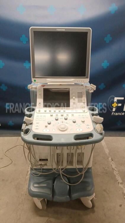 Toshiba Ultrasound Aplio XG SSA-790A - YOM 2011 - w/ PLT-1204BT probe YOM 2012 - PLT-805AT probe YOM 2007 - PVT-874BT probe YOM 2015 ( probe damaged see pictures) (Powers up) *99a12y4399/99a07x3043/99a1585845/99k1156331*