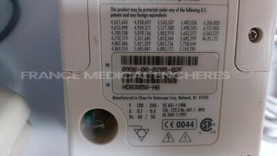 Lot of 2 x Datascope Vital Signs Monitors Duo - w/ 1 x SPO2 Finger Sensor and 1 x Casmed Vital Signs Monitor 740 - w/ 1 x Cuffs (Both power up - Damaged - See Pictures) *0720634/MD03858-H6/MD03921-H6* - 7