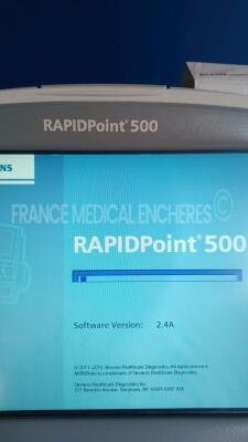 Siemens Blood Gas Analyzer RAPIDPoint 500 - YOM 2017 - S/W 2.4 A - 129374 Cycles (Powers up) *41077* - 4