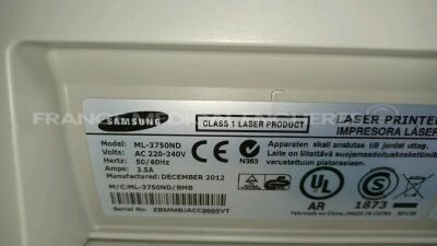 Samsung Laser Printer ML-3750ND (Powers up) *ZBMMBJACC0005VT* - 4