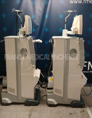 Lot of 2 x Fresenius Dialysis 5008 Cordiax - YOM 2011 - S/W 4.57 - Count 31487h / 33415h (Both power up) *1VEAS737/1VEAS741* - 3