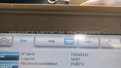 Lot of 2 x Fresenius Dialysis 5008 Cordiax - YOM 2011 - S/W 4.57 - Count 31487h / 33415h (Both power up) *1VEAS737/1VEAS741* - 8