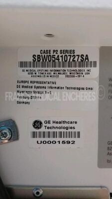 GE Stress Test Case P2 serie - missing password w/ GE Ergometer EBike - YOM 2012 (Powers up) *sbw05410727A/2012005625* - 10