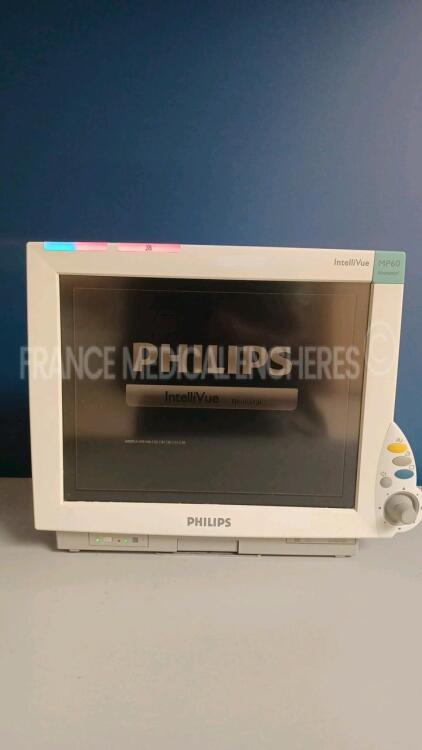 Lot of 3 x Philips Patient Monitors MP60 Neonatal - YOM 2003 - S/W J.10.52 ( All power up) *de22704550/de22704537/de22704541*