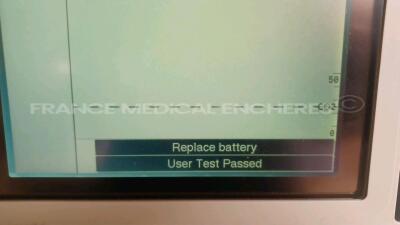 Medtronic Physio-Control Monitor/Defibrillator LIFEPAK 12 - YOM 2000 - S/W 3011371-120 - User Test Passed - Options - Pacer, CO2, SPO2, PNI, ECG, Auxiliary Power and Printer needs to be repaired - w/ Paddles and 1 x Carry Case - No Batteries included (Pow - 5