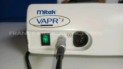 Mitek Electrosurgical Unit VAPR 3 - YOM 2003 - S/W 1.02 - w/ Mitek Dual Footswitch 225023 - YOM 10/2017 (Powers up - Light Scratches - See Pictures) *0320954* - 5