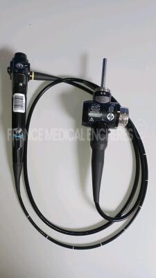 Olympus Bronchoscope BF-P180 YOM 2014 Engineer's report : Optical system no fault found ,Angulation no fault found , Insertion tube no fault found , Light transmission no fault found , Channels leak in the operative channel , Leak leak in the distal shea