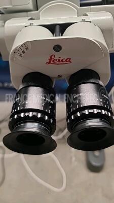 Leica Microscope Wild M655 - w/ dual binoculars 10x/21 - 10x/21B - Sony color video camera 3CCD DWC-390P - Sony camera adaptor CMA-D2MD ](Powers up) *205821* - 5