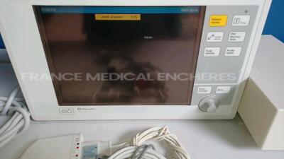 Lot of 4 x Drager Patient Monitors Infinity Gamma XXL - YOM 2007 - S/W VF7.3-W - French Language - w/ 4 x Power Supplies and 4 x ECG Leads and 4 x SPO2 Sensors (Both Power Up - Light Scratches - See Pictures) *5398564756/5398539249/5398565158/5398563953* - 19