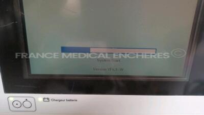 Lot of 4 x Drager Patient Monitors Infinity Gamma - YOM 2006 - S/W VF6.1-W - French Language - w/ 4 x Drager Monitor Docking Stations and 4x Power Supplies and 4 x ECG Leads and 4 x SPO2 Sensors (Both Power Up - Light Scratches - See Pictures) *5514181673 - 20