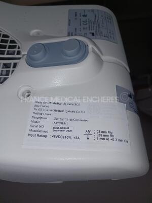 GE Mammography Unit Essential - YOM 03/2007 - S/W V43.10.1 -tube type Apollon 5492153 replaced in 2021 - flat panel generator - collimator Eclipse Sirius YOM 2020 - GE console 5117866-44 - 2 x LCD monitors - deinstalled in 2023 *5199775-2* - 4