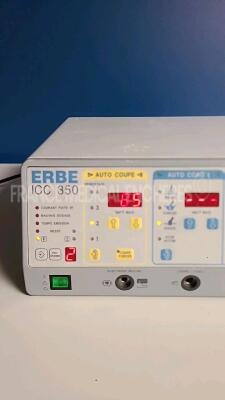 Erbe Electrosurgical Surgical Unit ICC 350 F - w/ footswitch (Powers up)*10128-050* - 2