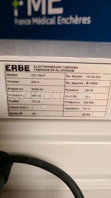 Erbe Electrosurgical Surgical Unit ICC 350 F - w/ footswitch (Powers up)*10128-050* - 4