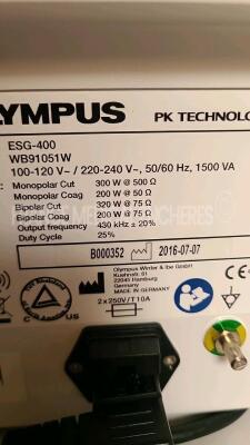 Olympus Electrosurgical Unit ESG-400 - YOM 07/2016 - w/ footswitch (Powers up)*B000352* - 6