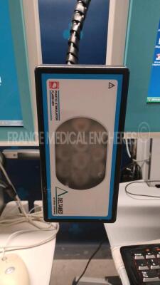 Lot of 2 x Natus EEG Deltamed 1042 with 2 x Photic Stimulator Flash- 201 - 1 x Eneo camera VKC-1416Cand 1 x unknown made camera FCC.ICES-003 (Both power up) - 6