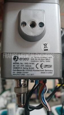 Lot of 2 x Natus EEG Deltamed 1042 with 2 x Photic Stimulator Flash- 201 - 1 x Eneo camera VKC-1416Cand 1 x unknown made camera FCC.ICES-003 (Both power up) - 16