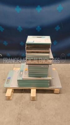 Lot of Fujifilm Cassettes including 2 x 35.4x124.5 cm and 11 x 34.4x4.30 cm and 16 x 24 x30 cm and 14 x 18 x 24 cm and 7 x 24 x 30 cm M