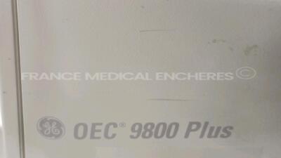 GE C-Arm OEC 9800 Plus Vascular - YOM 2002 - S/W 5.7.95 - Beam Limiting Device - YOM 2002 - Image Intensifier - YOM 2002 - HV X-Ray Generator YOM 2002 (Powers up) *822080* - 8