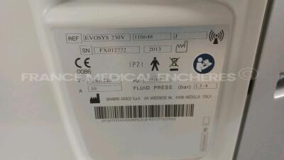 Lot of 4x Hospal Dialysis Evosys - YOM 2013 - S/W 8.21 - Count 39099h/38325h/38147h/38383h (All power up) *FX012772/FX012771/FX012773/FX012857* - 11